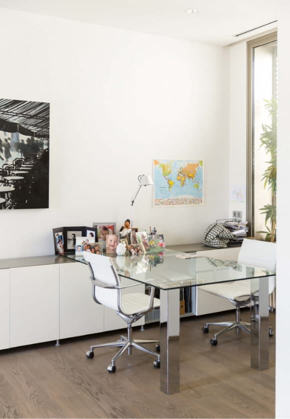 Apartment with office area