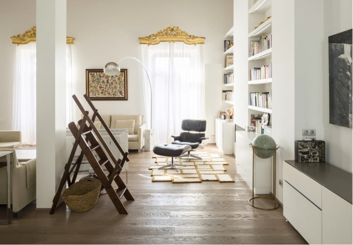 Reading area in the living room