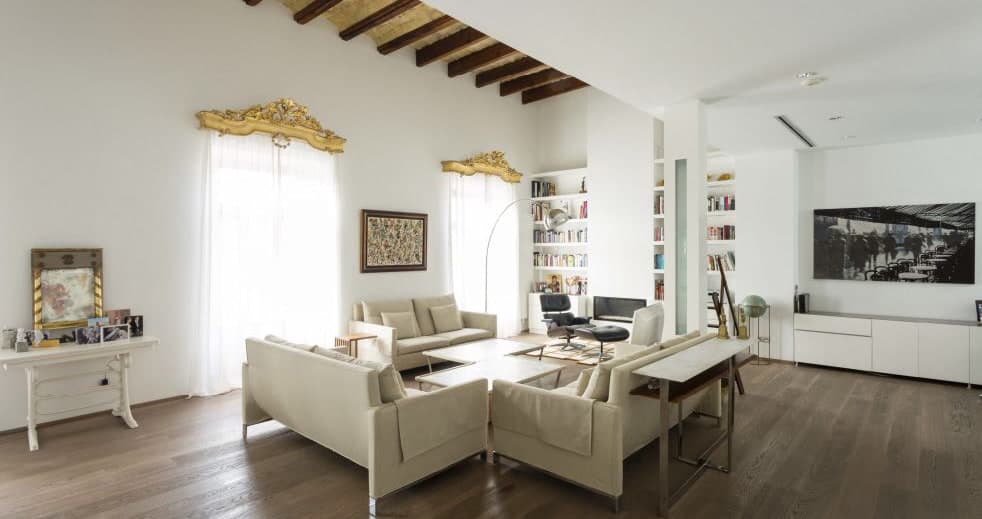Exclusive living room of the apartment in Valencia
