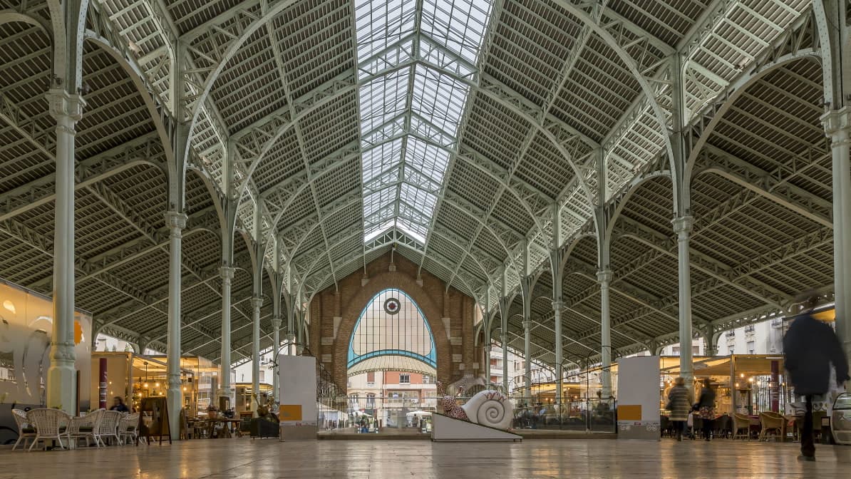Interior of Mercado de Colón